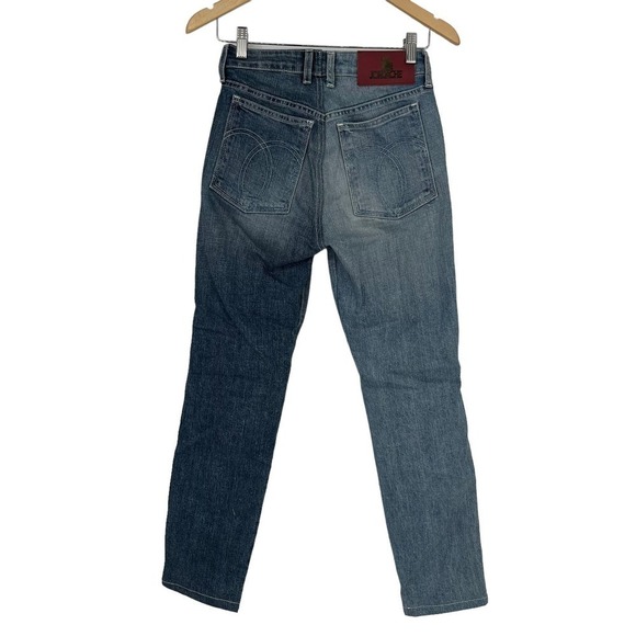 Y2K Jordache Skinny Jeans Vintage Crop 2-Tone Mid Rise 26 - Picture 2 of 12